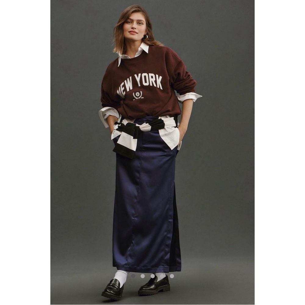 Maeve | Sateen Trouser Skirt - Picture 5 of 7
